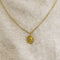 Pendentif Augis - Médaille ovale Ange Raphaël en or jaune 18K 58 Facettes LMB-175