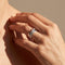 Bague 55.5 Bague en or blanc 750 avec 9 diamants taille brillant 58 Facettes 2126
