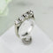 Bague 55 Bague demi-memory - 4 diamants en or blanc 58 Facettes 2267
