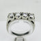 Bague 55 Bague demi-memory - 4 diamants en or blanc 58 Facettes 2267