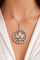 Collier Pendentif ancien - Platine 900 et diamants naturels avec chaîne maille vénitienne 58 Facettes 90711/ac12559 -90521-ac12299
