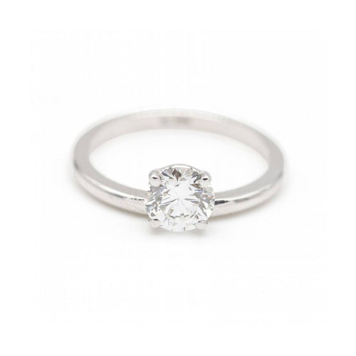 Bague MUM - Bague en or blanc 18K avec diamant de laboratoire 1,50 ct 58 Facettes UKD364040MM