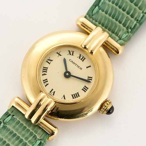 Montre Cartier Colisée - Montre en or jaune 18K, cadran blanc chiffres romains 58 Facettes A1175