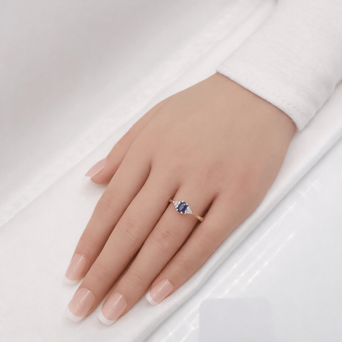 Bague 58 Bague en or - saphir et diamants 58 Facettes Bague en or  saphir et diamants