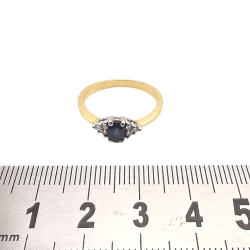 Bague 58 Bague en or - saphir et diamants 58 Facettes Bague en or  saphir et diamants