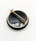 Broche Broche victorienne en or 18k avec onyx noir et perles (circa 1890) 58 Facettes A06985
