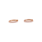 Boucles d'oreilles Paire de petites créoles en or rose, diamants. 58 Facettes 35463