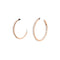 Boucles d'oreilles Boucles d'oreilles créoles, or rose et diamants. 58 Facettes 35447