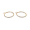 Boucles d'oreilles Boucles d'oreilles créoles, or rose et diamants. 58 Facettes 35447