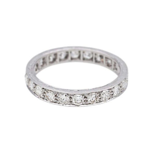 Bague 55.5 Bague Alliance américaine Or blanc Diamant 58 Facettes 4774367RV