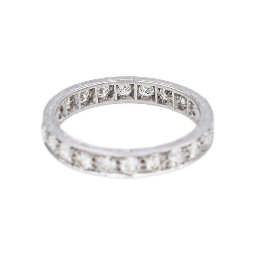 Bague 55.5 Bague Alliance américaine Or blanc Diamant 58 Facettes 4774367RV