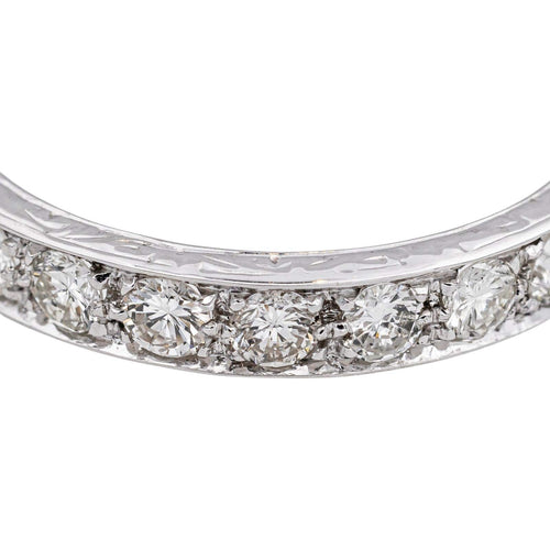 Bague 55.5 Bague Alliance américaine Or blanc Diamant 58 Facettes 4774367RV