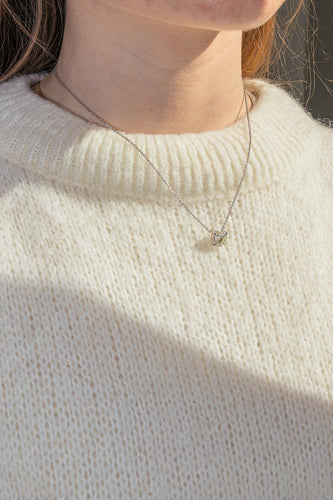 Collier Collier Or blanc Diamant 58 Facettes 4445905CN