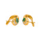 Boucles d'oreilles Boucles d'oreilles  Dormeuses Or jaune Emeraude, Diamant 58 Facettes 4927354CN