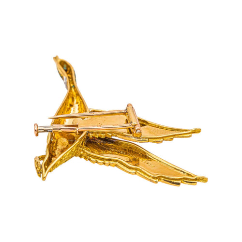 Broche Hermès Broche Georges Lenfant Or jaune Saphirs, Diamant, Tsavorite 58 Facettes 5124880CN