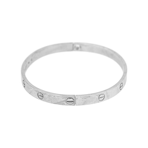 Bracelet Cartier Bracelet Jonc Love Or blanc 58 Facettes 5241495RV