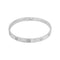 Bracelet Cartier Bracelet Jonc Love Or blanc 58 Facettes 5241495RV