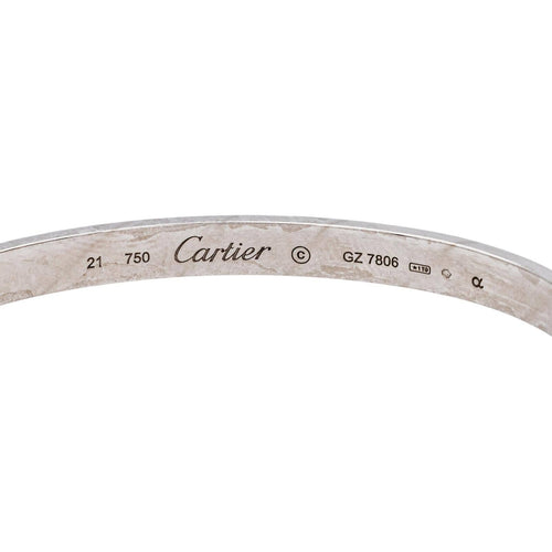 Bracelet Cartier Bracelet Jonc Love Or blanc 58 Facettes 5241495RV