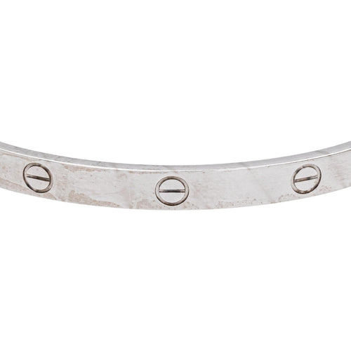 Bracelet Cartier Bracelet Jonc Love Or blanc 58 Facettes 5241495RV