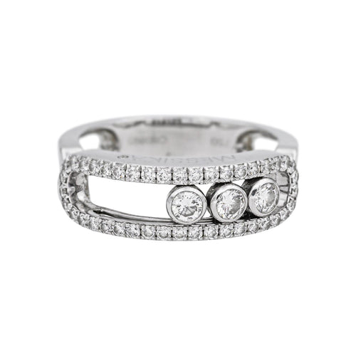 Bague 53 Messika Bague Move Classique Or blanc Diamant 58 Facettes 5197687RV