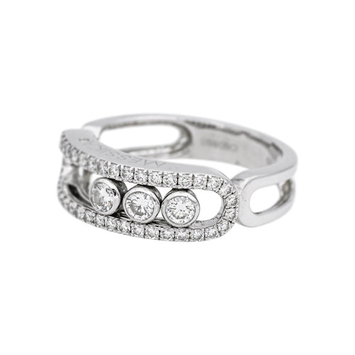 Bague 53 Messika Bague Move Classique Or blanc Diamant 58 Facettes 5197687RV