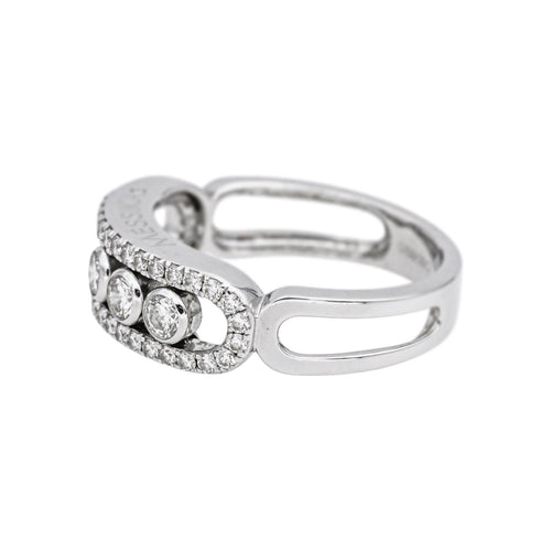 Bague 53 Messika Bague Move Classique Or blanc Diamant 58 Facettes 5197687RV