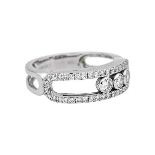 Bague 53 Messika Bague Move Classique Or blanc Diamant 58 Facettes 5197687RV