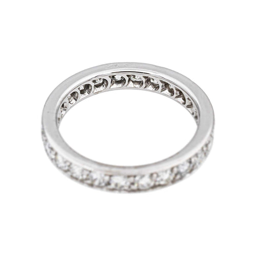 Bague 49 Bague Tour complet Or blanc Diamant 58 Facettes 5275583RV