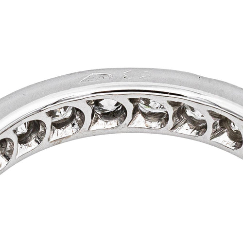 Bague 49 Bague Tour complet Or blanc Diamant 58 Facettes 5275583RV