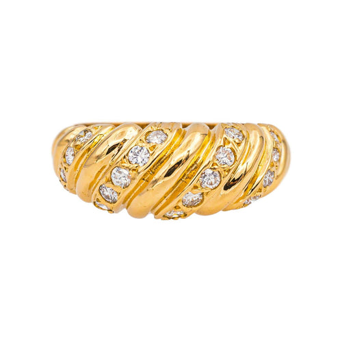Bague 52.5 Bague Or jaune Diamant 58 Facettes 5202411CN