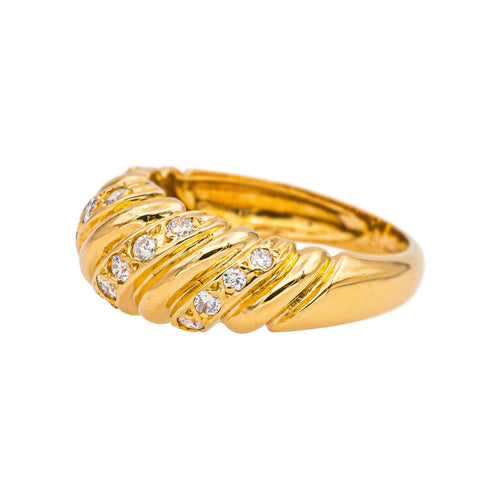 Bague 52.5 Bague Or jaune Diamant 58 Facettes 5202411CN
