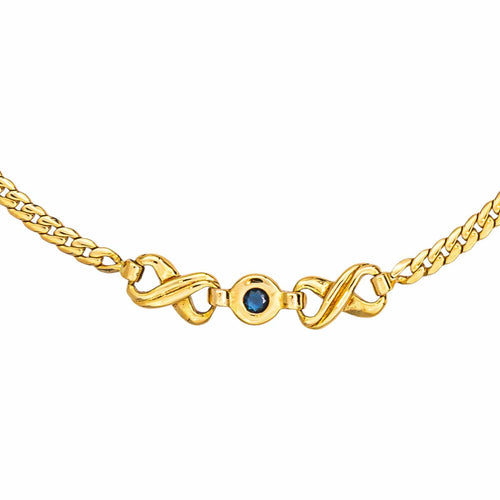 Bracelet Bracelet Maille anglaise Or jaune Saphir 58 Facettes 5426471RV