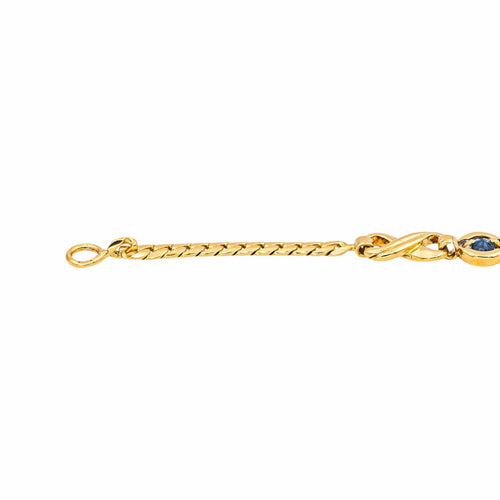 Bracelet Bracelet Maille anglaise Or jaune Saphir 58 Facettes 5426471RV