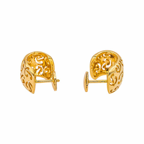 Boucles d'oreilles Poiray Boucles d'oreilles  Demi-créoles  Or jaune 58 Facettes 5426944RV