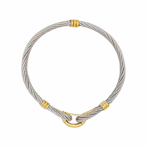 Bracelet Fred  Bracelet  Force 10 Or jaune, Acier 58 Facettes 5314997CN