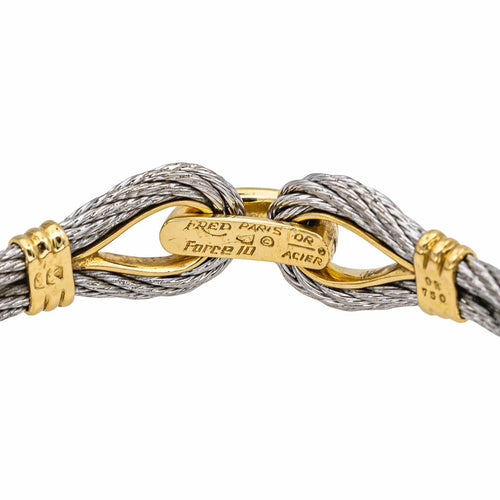Bracelet Fred  Bracelet  Force 10 Or jaune, Acier 58 Facettes 5314997CN