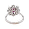 Bague 52 Bague Pompadour Or blanc Rubis, Diamant 58 Facettes 5348123CN