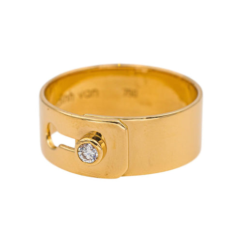 Bague 52 Dinh Van Bague Serrure Or jaune Diamant 58 Facettes 5488785CN