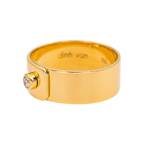Bague 52 Dinh Van Bague Serrure Or jaune Diamant 58 Facettes 5488785CN