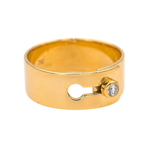Bague 52 Dinh Van Bague Serrure Or jaune Diamant 58 Facettes 5488785CN
