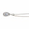 Collier Collier Pendentif Or blanc Saphir, Diamant 58 Facettes 5488789CN