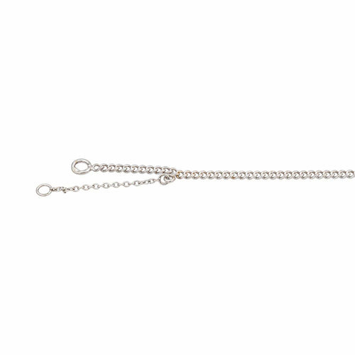 Collier Collier Pendentif Or blanc Saphir, Diamant 58 Facettes 5488789CN