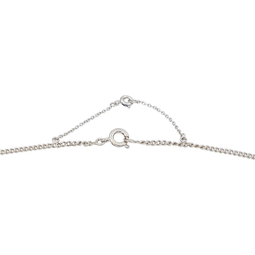 Collier Collier Pendentif Or blanc Saphir, Diamant 58 Facettes 5488789CN