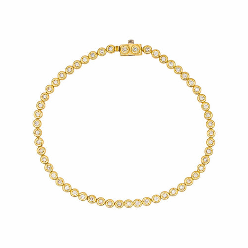 Bracelet Bracelet Ligne Or jaune Diamant 58 Facettes 5488792CN