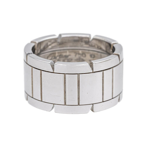 Bague 55 Cartier Bague Tank Or blanc 58 Facettes 4958840CN