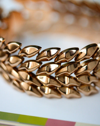 Bracelet Bracelet manchette en or rose 750 58 Facettes A12026
