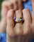 Bague 53 Bague Art déco en or rose et platine avec diamants 58 Facettes A12007