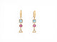 Boucles d'oreilles Poiray Lolita - Boucles d'oreilles créoles en or jaune 18k et pierres 58 Facettes 274334