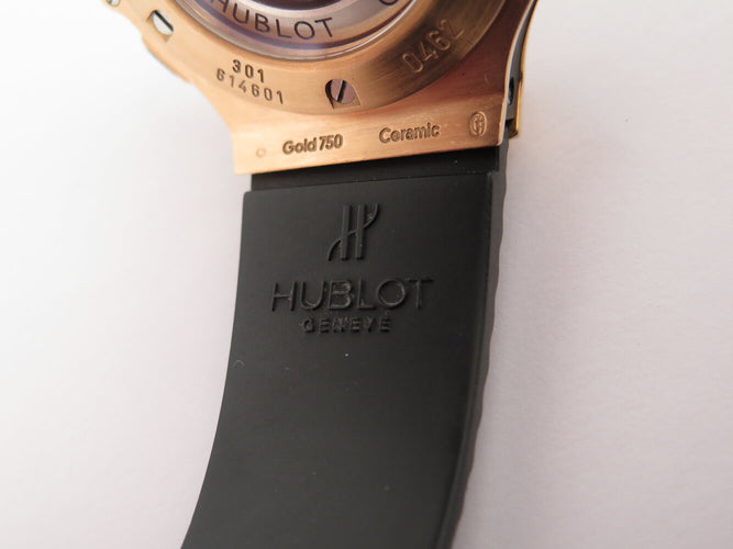 Montre Hublot Big Bang - Montre automatique 44 mm en or rose 18k et céramique 58 Facettes 274289