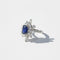Bague 52 Bague cocktail - Saphir et diamants en or blanc 18 carats 58 Facettes 1.0000968/1